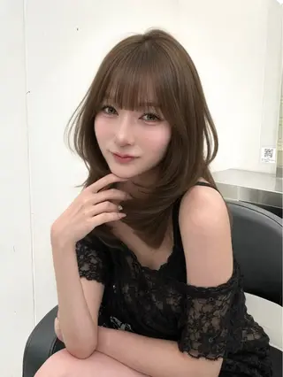 ロング カラー 上品モテヘア🩶 karen🩶のヘアスタイル