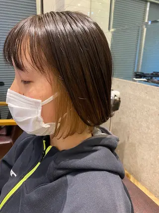 ショート カラー 🌈髪質改善🌈 過去の1艶サラ体験✨のヘアスタイル