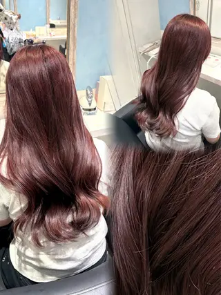 ロング みゆう🎀ヘアカラー /縮毛矯正/ブリーチのヘアスタイル