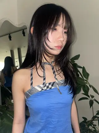 ロング 上山 希望のヘアスタイル