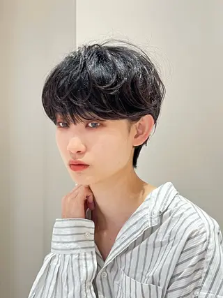 ショート ヘッドスパ/縮毛矯正 /横山陸人のヘアスタイル