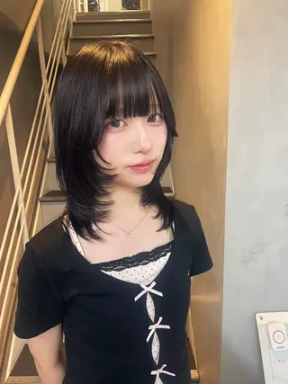 ミディアム AIRI /XENA渋谷本店のヘアスタイル