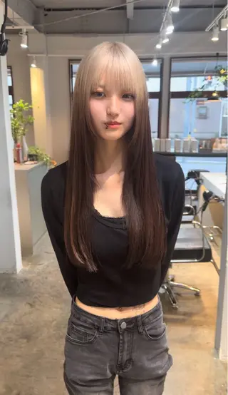 ロング カラー 手塚 亮汰のヘアスタイル