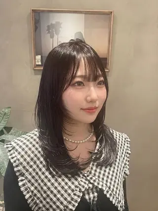 ミディアム カラー 新宿 /透明感カラー レイヤー/NANAのヘアスタイル