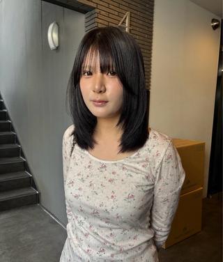 ミディアム naco透明感カラー レイヤーカット🩰のヘアスタイル