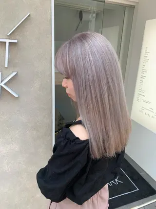 ロング カラー パーマ ヘアアレンジ メンズ まつげと眉 Meliaのマツエク・マツパデザイン