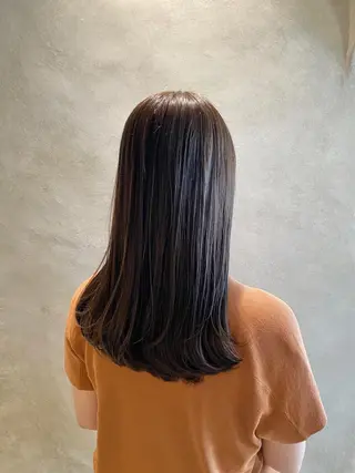 セミロング カラー ベージュカラー🧸 伊藤なつみのヘアスタイル