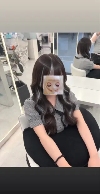 ロング ハイトーン🌈レイヤ ー🎀りこぴんのヘアスタイル