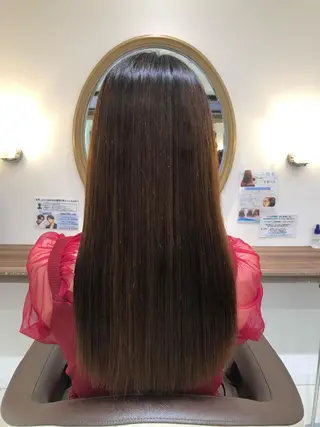 ロング パーマ 縮毛矯正/髪質改善 予約はリクエストからのヘアスタイル