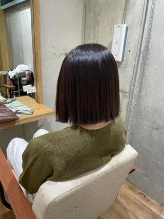 ミディアム 山本 愛永のヘアスタイル
