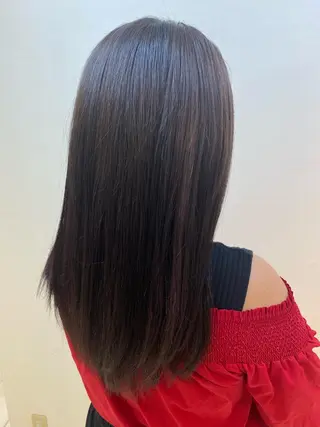 ロング カラー 小顔レイヤー/ ベージュ🤍Rieのヘアスタイル