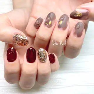 ネイル モチの良さ◉ フィルインネイル♡のネイルデザイン