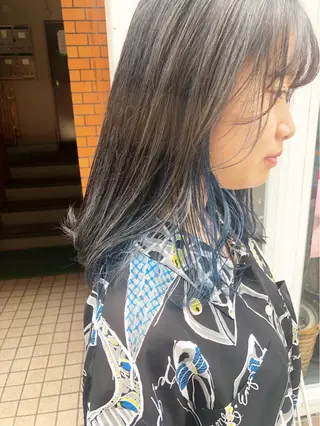 ミディアム カラー パーマ ヘアアレンジ メンズ キッズ ネイル マツエク・マツパ 艶髪育成サロン 京橋 shinのヘアスタイル