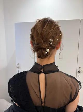 ロング ヘアアレンジ ヘアセット/レイヤー 縮毛矯正/はるか🎀のヘアスタイル