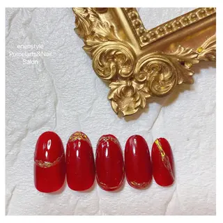 ミディアム ネイル 🐾enen style 🐾のネイルデザイン