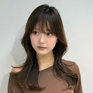 セミロング ブリーチなしダブル カラー/レイヤー太我のヘアスタイル