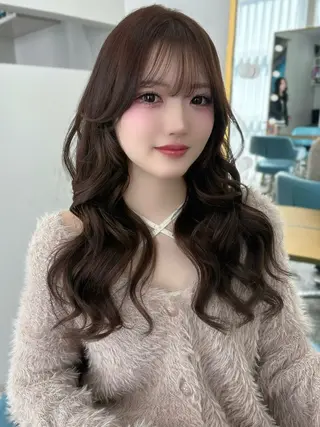 ロング カラー 透明感カラー Nau🎀のヘアスタイル