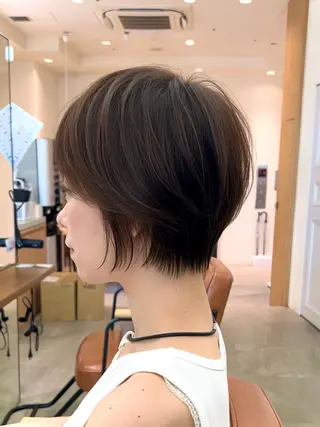 ショート カラー ショート上手い人/ 銀座/なかじのヘアスタイル