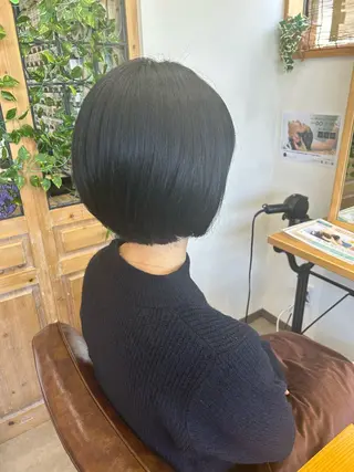 ショート ブリーチなしベージュ /ヘアセット/ミユのヘアスタイル