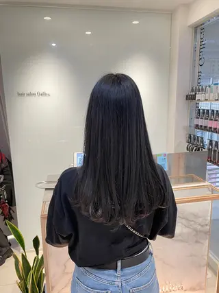 ロング カラー ヘアアレンジ 艶髪✨寒色カラー✨ 翁長孝輔のヘアスタイル