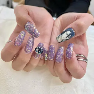ロング 池袋痛ネイル Nok. 渡辺のネイルデザイン