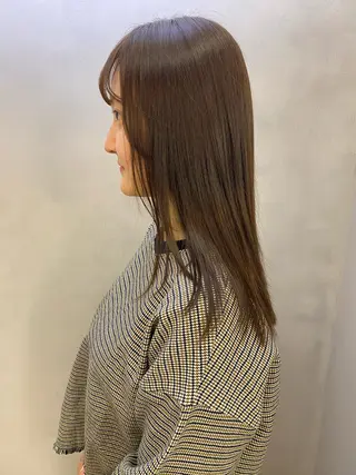 セミロング カラー パーマ ヘアアレンジ メンズ キッズ ネイル マツエク・マツパ インナーカラー/ KANAのヘアスタイル