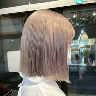 ショート カラー ✨傷ませないカラー ✨美髪矯正✨レオンのヘアスタイル