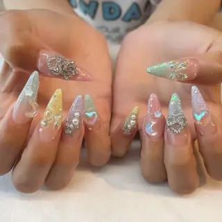 ネイル 💎🐰 saki. m 🐰💎のネイルデザイン