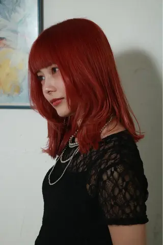 ミディアム カラー ooitヨシダ ミナミのヘアスタイル