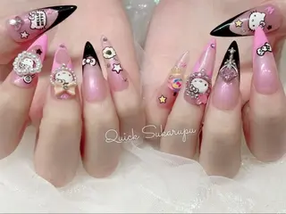 ロング Quick Sukarupuのネイルデザイン