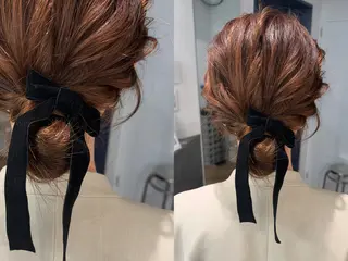 ヘアアレンジ ベージュ/ヘアセット 🎀Kanoのヘアスタイル