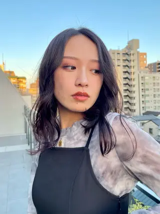 セミロング 園田 渉 ◤SHIKIO◢のヘアスタイル