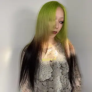 ロング カラー Ren. 🦋デザインカラーのヘアスタイル
