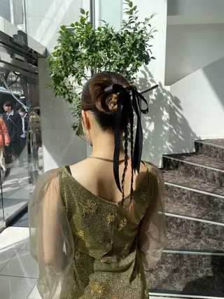 ロング ヘアアレンジ BiBi 藪 菜月のヘアスタイル