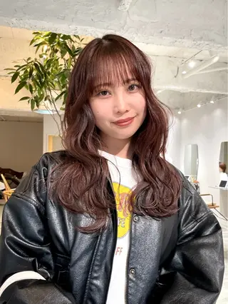 ロング 中村 玲音のヘアスタイル