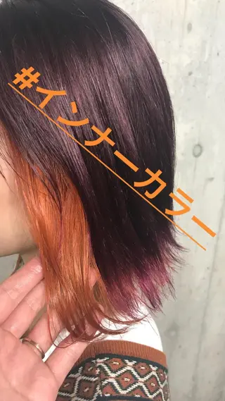 ショート カラー パーマ ヘアアレンジ メンズ キッズ ネイル マツエク・マツパ サロンドミルク 渋谷高比良のヘアスタイル