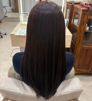ロング カラー 児島 彩羽のヘアスタイル