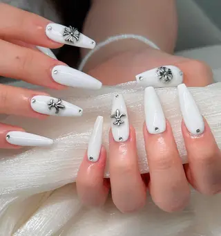 ネイル チップ長さ出し 専門店のネイルデザイン