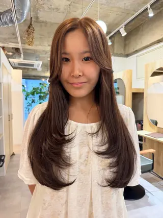 ロング 縮毛矯正/艶カラー 京都四条烏丸/ことみのヘアスタイル