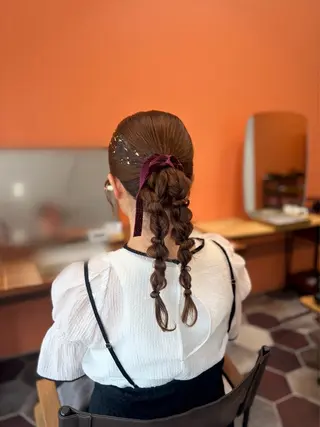 ロング 上島 未緒のヘアスタイル