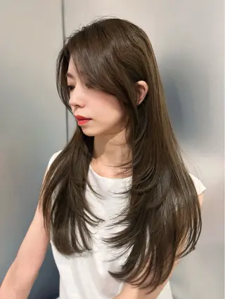 ロング カラー 透明感カラー✖️ 似合わせカット／店長のヘアスタイル