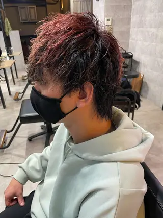 カラー パーマ メンズ 勝毛 広貴のヘアスタイル
