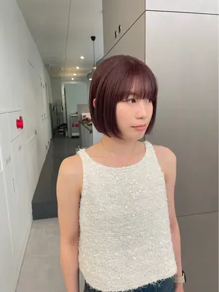 ショート カラー ダブル透明感カラー/ ロングカット/Rioのヘアスタイル