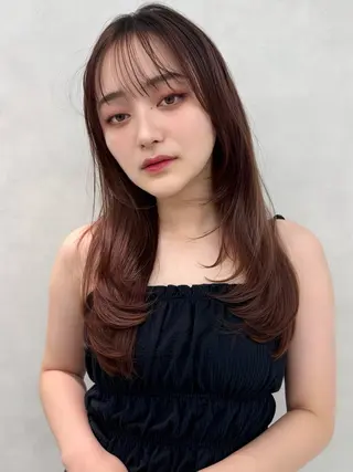 ロング カラー ﾘｵ艶髪️🫧 透明感カラー🦋のヘアスタイル