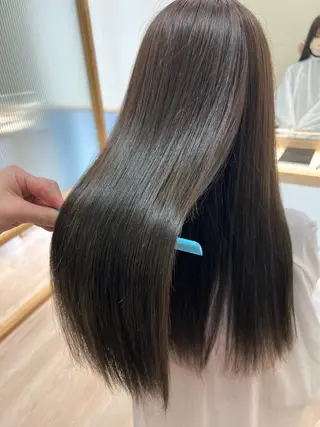 ロング カラー 外国人対応 佐久間のヘアスタイル