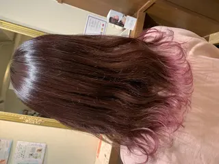 セミロング カラー ハイトーン得意😍 Lumiereのヘアスタイル