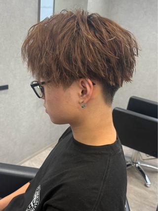 ミディアム 根本 陽斗のヘアスタイル