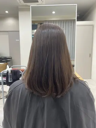 セミロング カラー 透明感カラー⭐️ Takumaのヘアスタイル