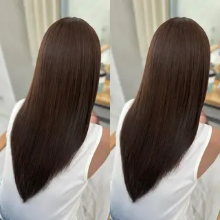 ロング 髪質改善🩵縮毛矯正 代々木/木下のヘアスタイル