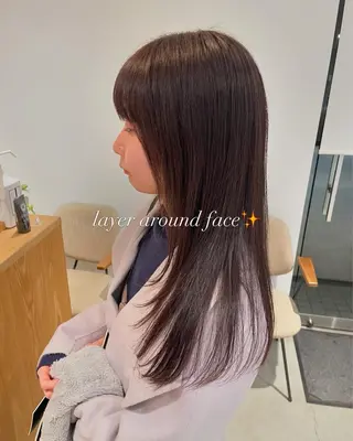 ロング カラー 石川 潤のヘアスタイル